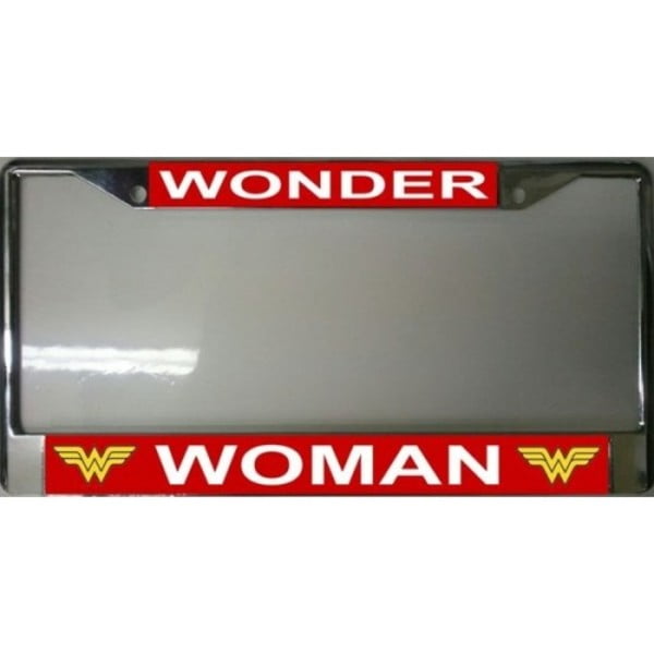 Graphics and More Wonder Woman USA American Flag Logo Novelty Metal Vanity Tag License Plate 